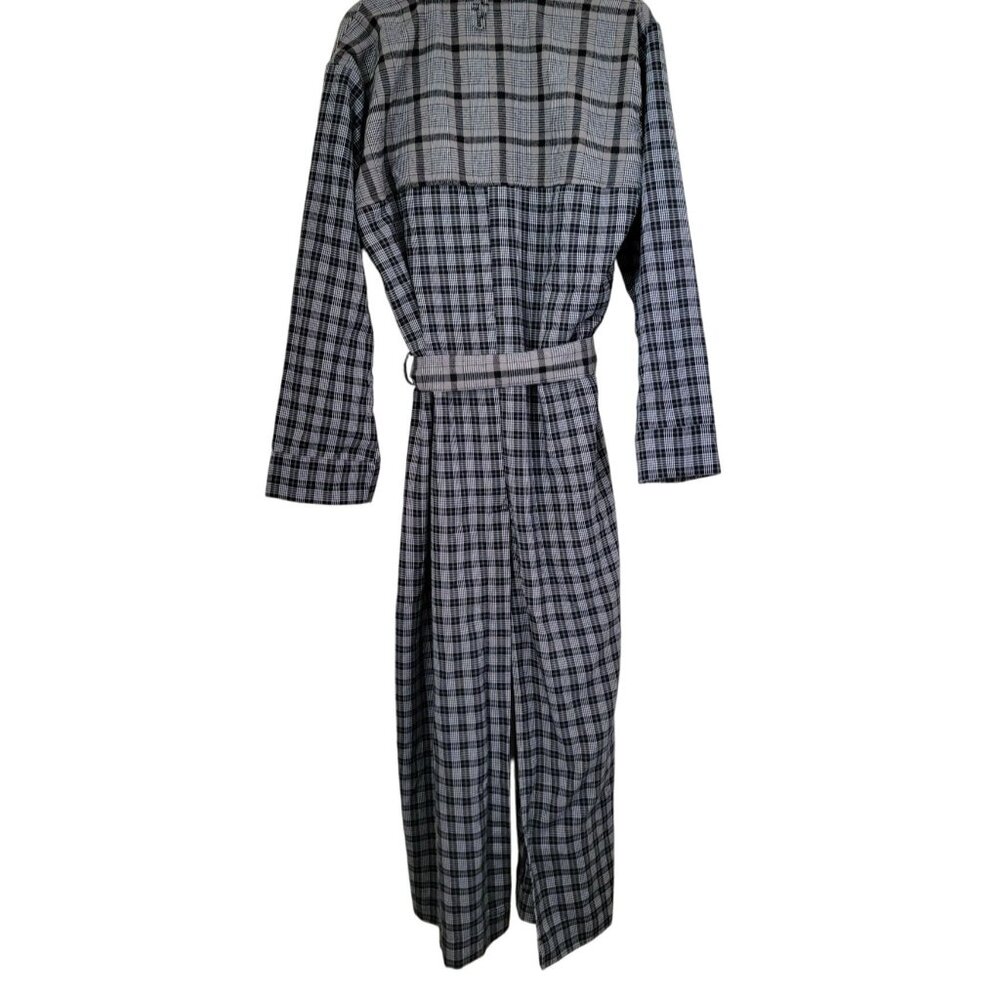 Savage x Fenty Remixed Plaid Belted Long Men's Robe Sz S - Picture 2 of 10